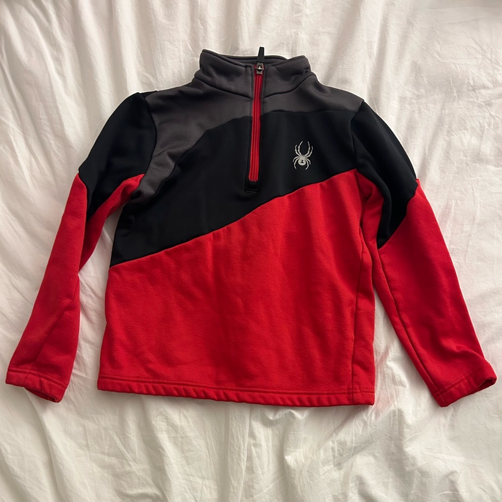 Spyder Black and Red Pullover boys size M